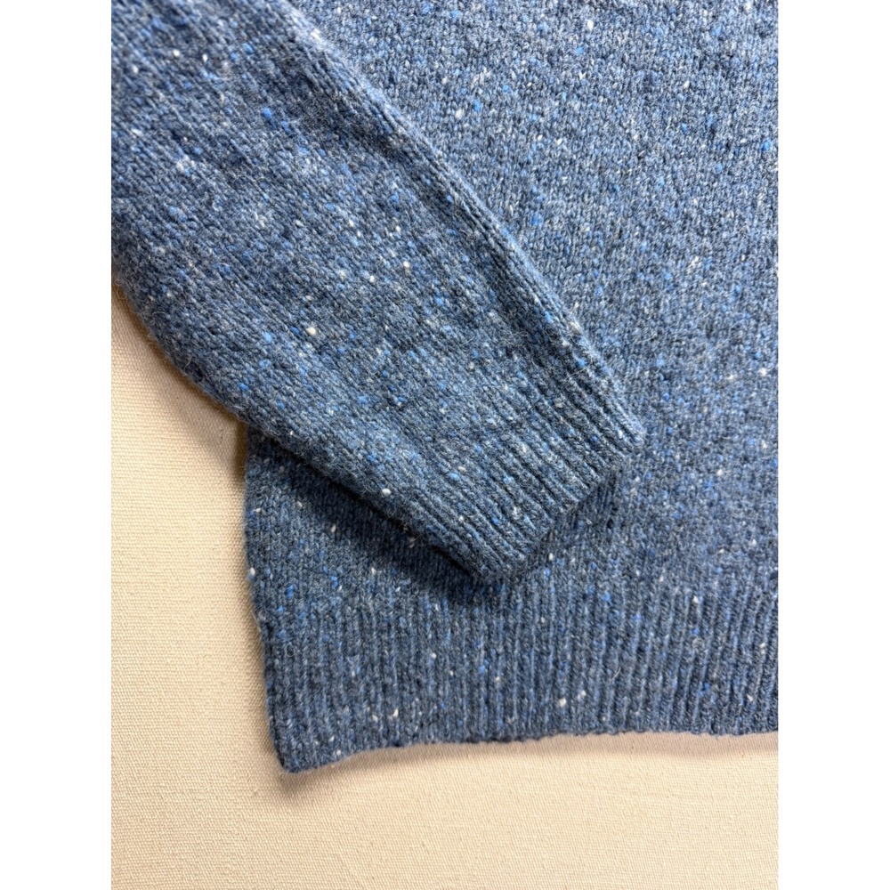 Jos. A. Bank 1905 Mens Blue Merino Wool Alpaca Blend Quarter Zip‎ Sweater Medium - Picture 4 of 16